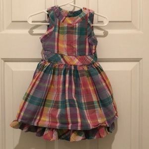 Bright Ralph Lauren infant dress with matching bloomers, size 12M